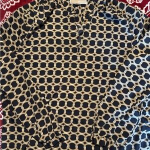 Geometric Patterned Blouse